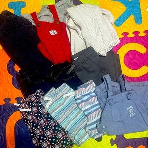 24M boy lot. Carters, Okie Dokie, Cat & jack and Jumping baens